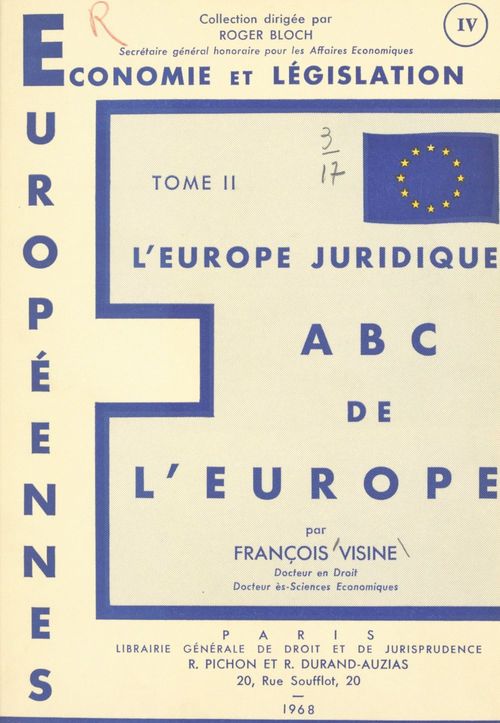 Couverture ebook de A.B.C. de l'Europe (2), de Francois Visine