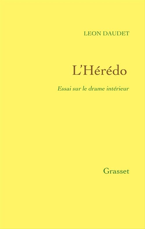 Couverture ebook de L'Hérédo - Essai sur le drame intérieur, de Léon Daudet