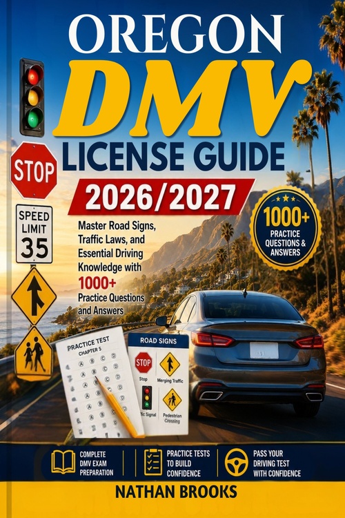 Couverture ebook de OREGON DMV LICENSE STUDY GUIDE  2026/2027, de Nathan Brooks