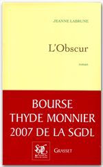 Couverture ebook de L'obscur, de Jeanne Labrune