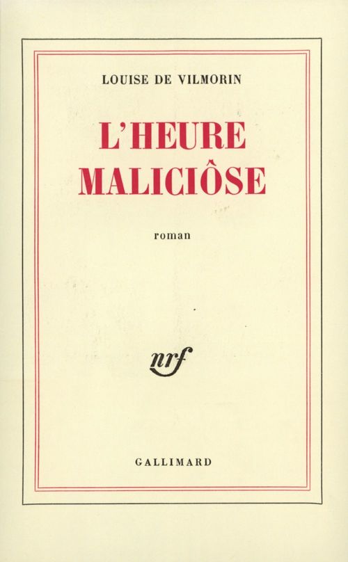 Couverture ebook de L'Heure Maliciôse, de Louise de Vilmorin