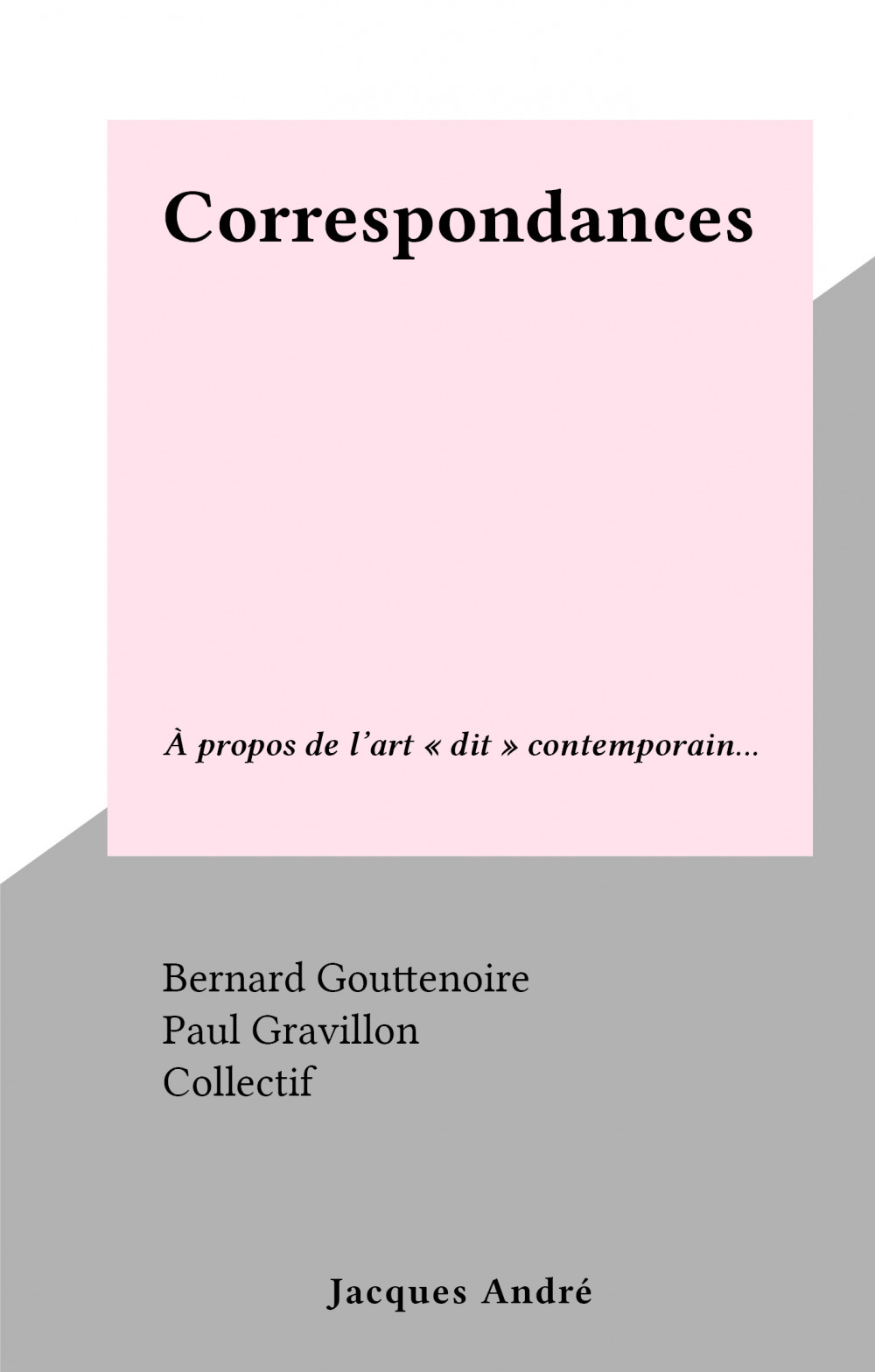 Couverture ebook de Correspondances, de Bernard Gouttenoire
