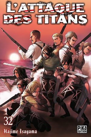 Couverture ebook de L'Attaque des Titans T32, de Hajime Isayama, Sylvain Chollet