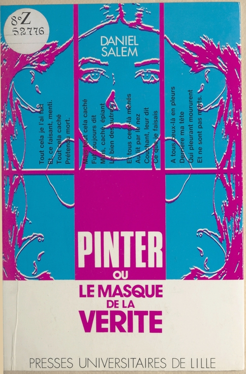 Couverture ebook de Pinter ou Le masque de la vérité, de Salem D