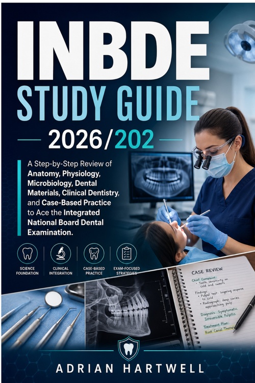Couverture ebook de INBDE STUDY GUIDE   2026/2027, de Adrian Hartwell