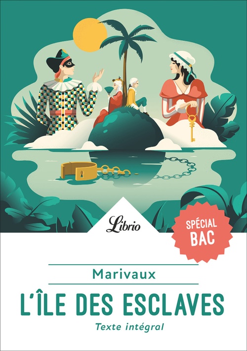 Couverture ebook de L'île des esclaves, suivi de La Dispute, de Pierre de Marivaux
