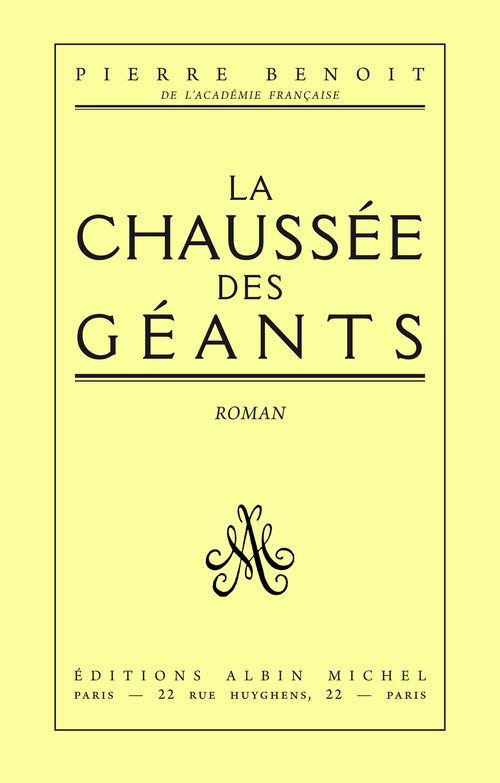 ebook cover of La Chaussée des géants, by Pierre Benoit