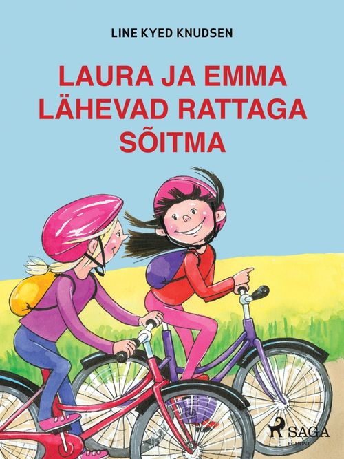 Couverture ebook de Laura ja Emma lähevad rattaga sõitma, de Line Kyed Knudsen