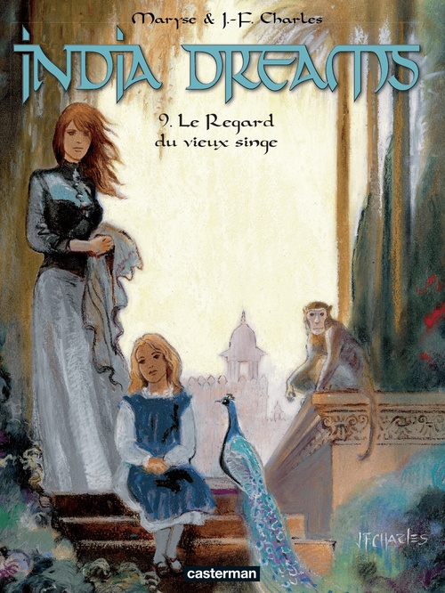 Couverture ebook de India Dreams (Tome 9) - Le Regard du vieux singe, de J.-F. Charles, Maryse