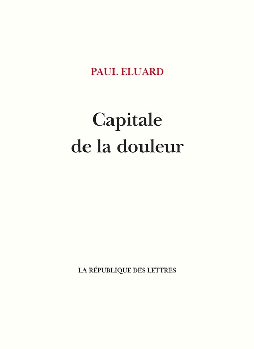ebook cover of Capitale de la douleur, by Paul Eluard