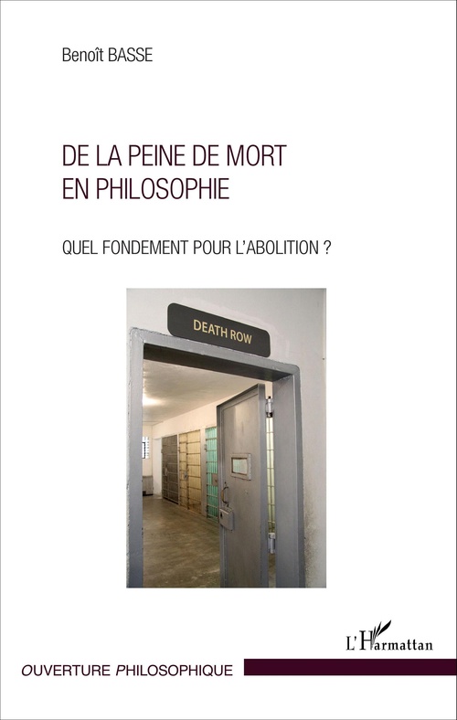 ebook cover of De la peine de mort en philosophie, by Benoît Basse