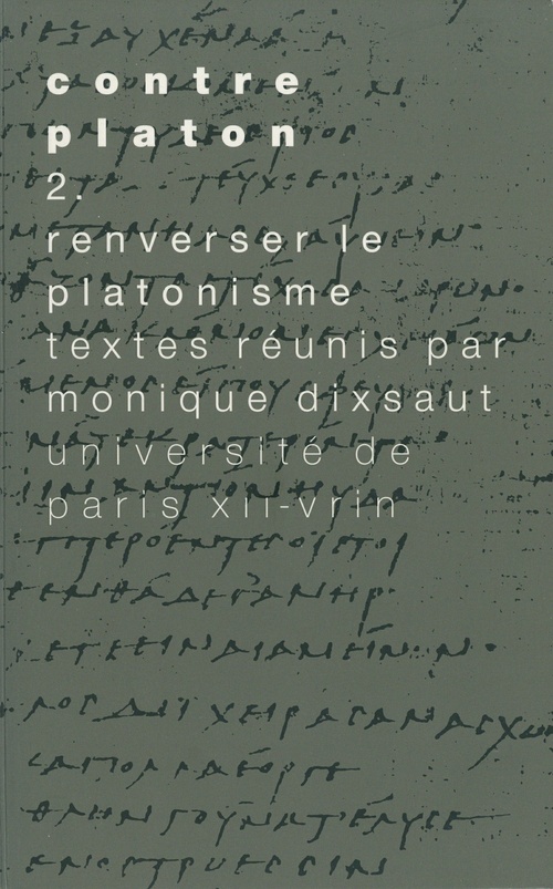 ebook cover of Contre Platon, vol. 2, by