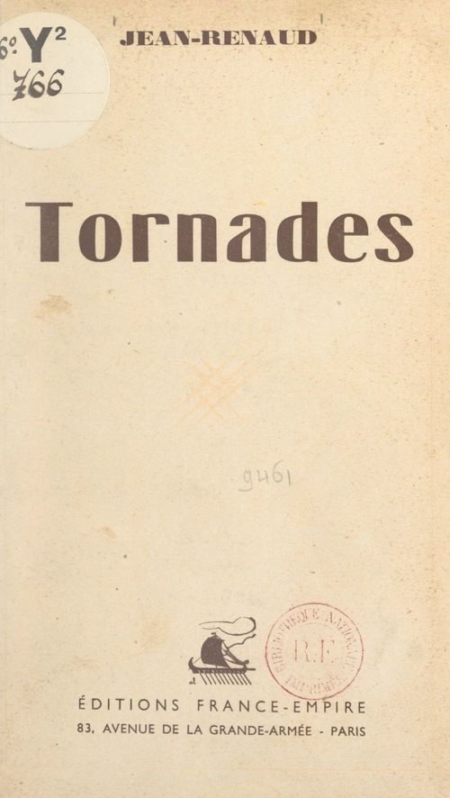 ebook cover of Tornades, by Jean Renaud
