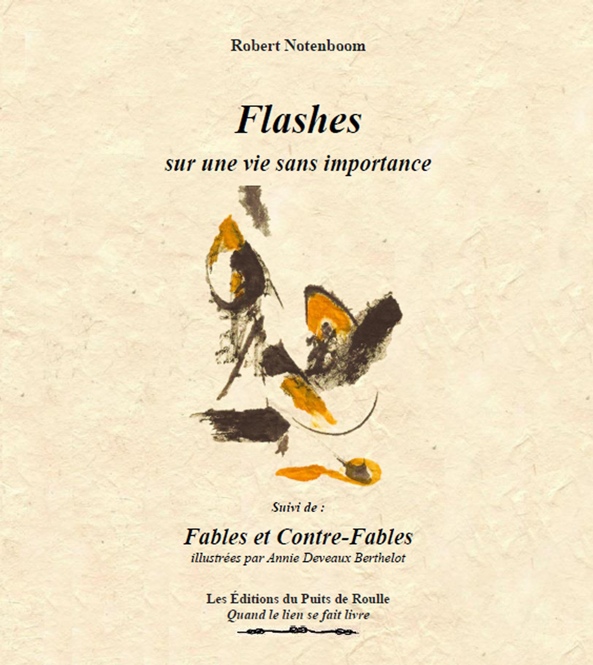 Couverture ebook de Flashes sur une vie sans importance, de Robert Notenboom