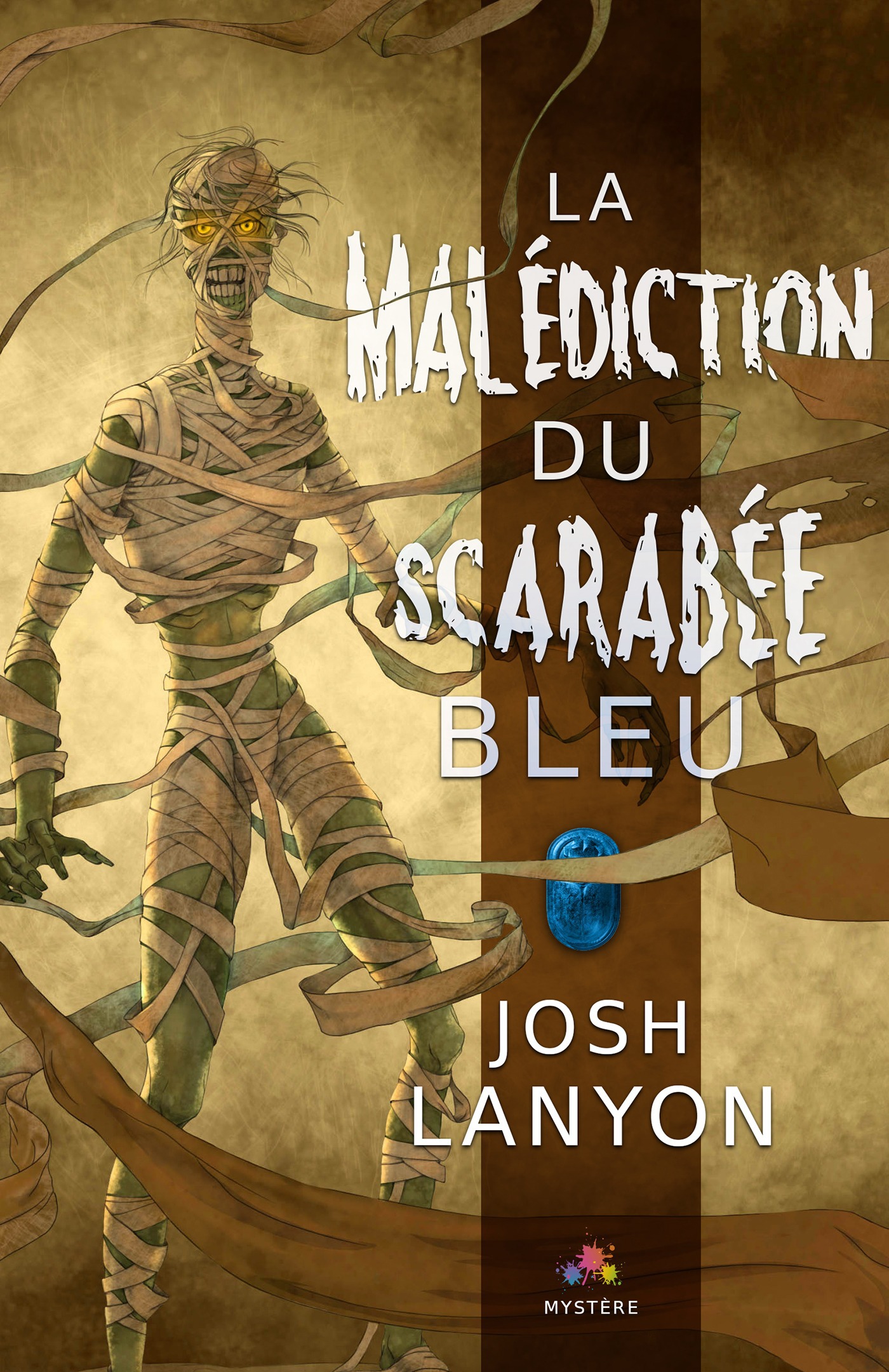 Couverture ebook de La malédiction du Scarabée bleu, de Josh Lanyon