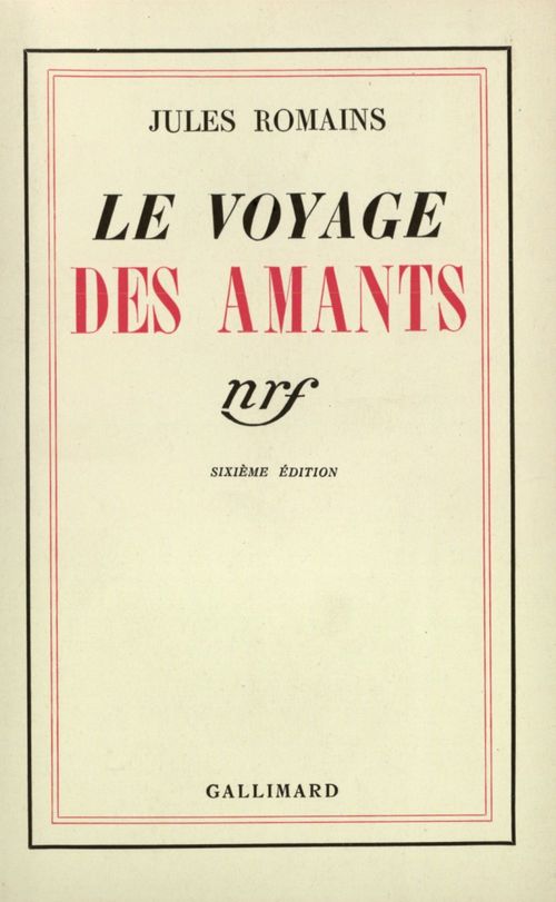 Couverture ebook de Le Voyage des amants, de Jules Romains