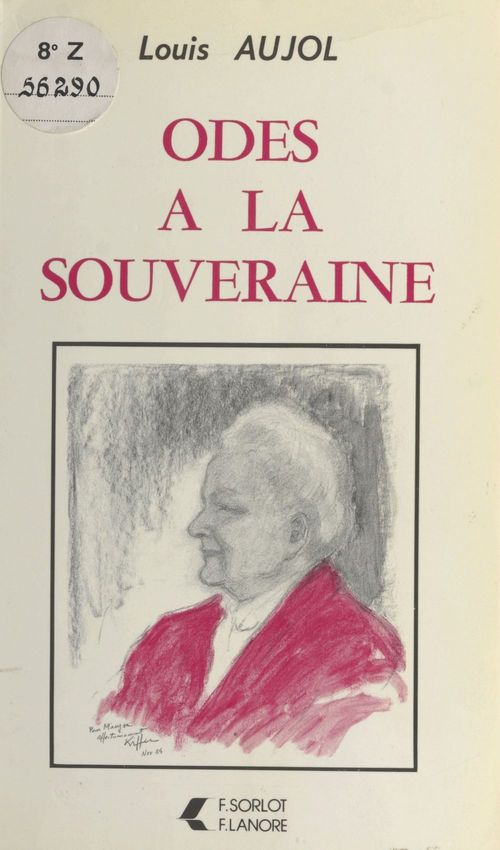 Couverture ebook de Odes à la souveraine, de Louis Aujol