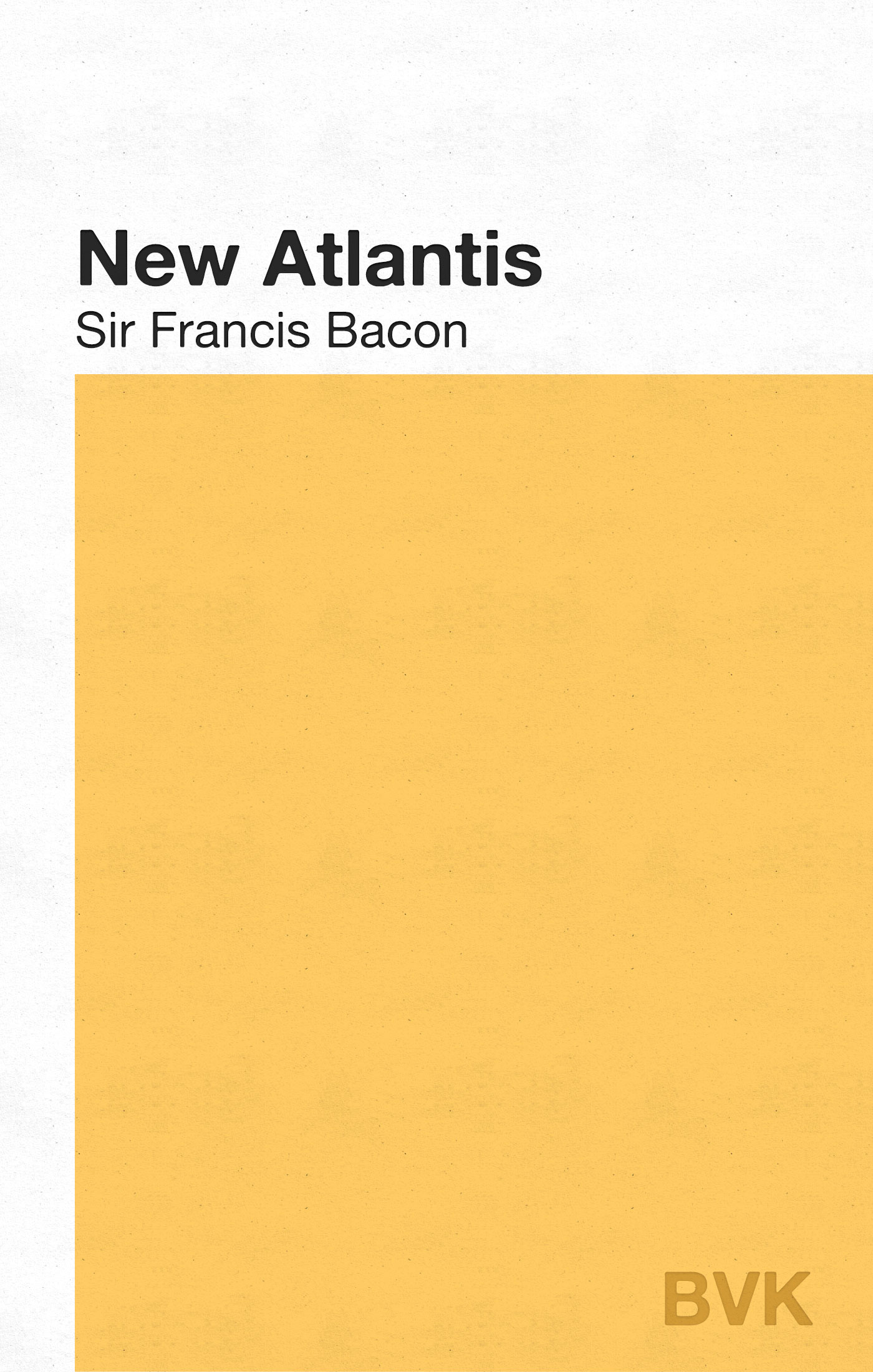 Couverture ebook de The New Atlantis, de Sir Francis Bacon