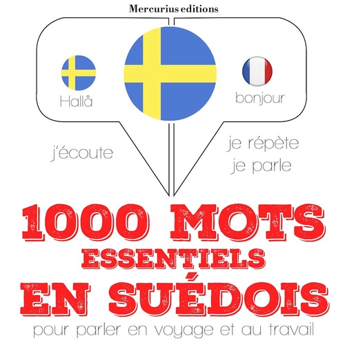 Couverture audiobook de 1000 mots essentiels en suédois, de JM Gardner