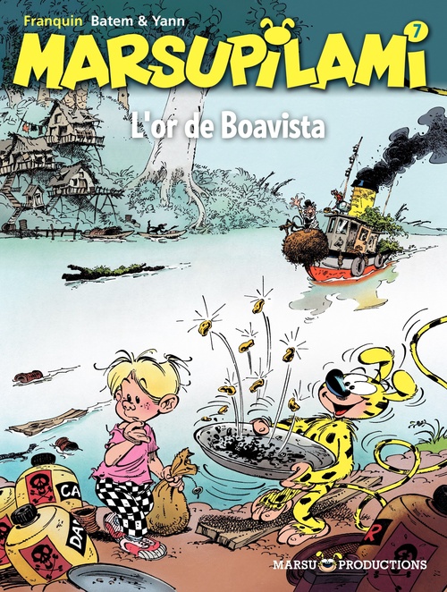 ebook cover of Marsupilami - tome 7 - L'or de Boavista, by Batem, André Franquin, Yann