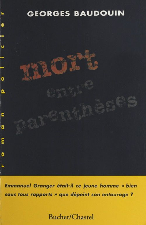 Couverture ebook de Mort entre parenthèses, de Georges Baudouin