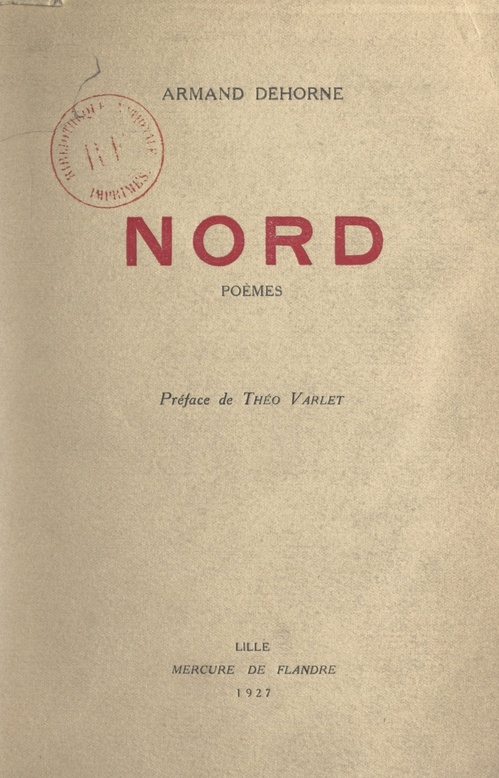 Couverture ebook de Nord, de Armand Dehorne