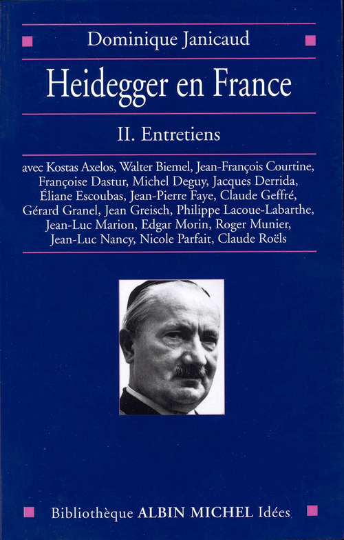 Couverture ebook de Heidegger en France tome 2, de Dominique Janicaud