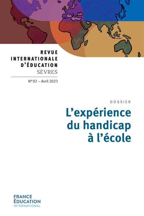 Couverture ebook de L'expérience du handicap à l'école - Revue 92, de CIEP