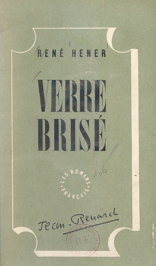 Couverture ebook de Verre brisé, de Rene Hener
