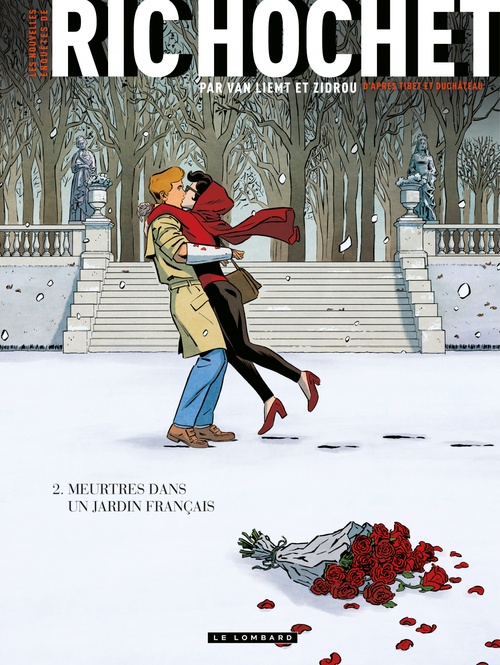 Couverture ebook de Les Nouvelles Enquêtes de Ric Hochet - Tome 2 - Meurtres dans un jardin français, de Zidrou, Simon Van liemt