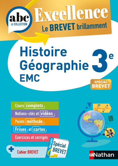 ebook cover of ABC excellence - Histoire Géographie - Enseignement moral et civique - 3e, by Sandrine Gstalter, Pascal Jézéquel, Anne-sophie Nardelli-malgrand