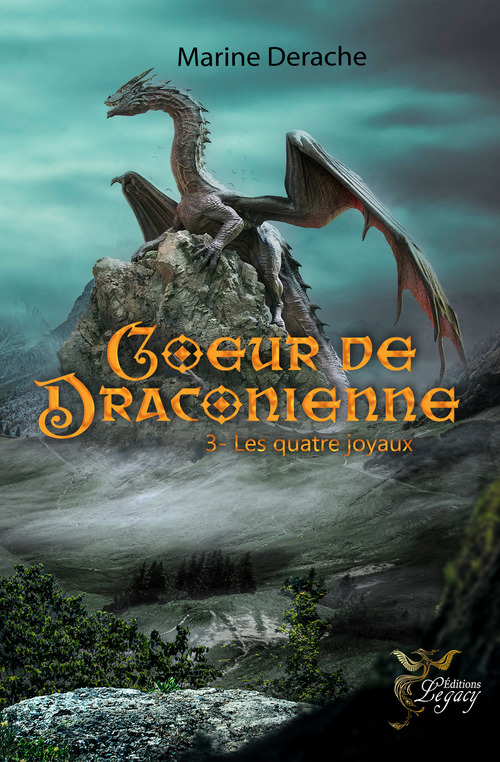 ebook cover of Coeur de draconienne, by Derache/Ebg