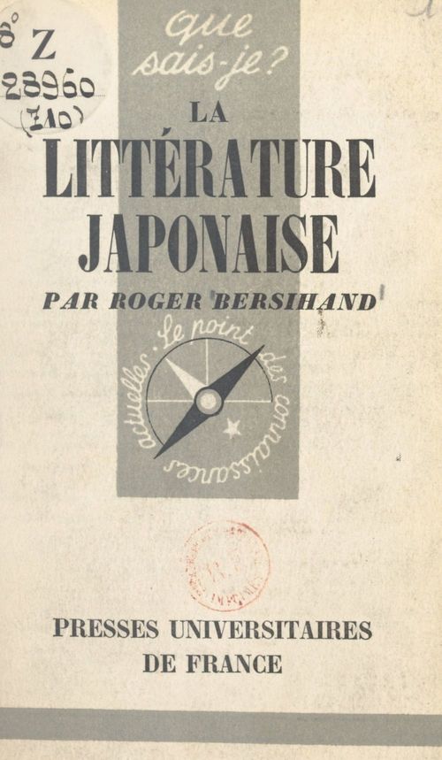 ebook cover of La littérature japonaise, by Roger Bersihand