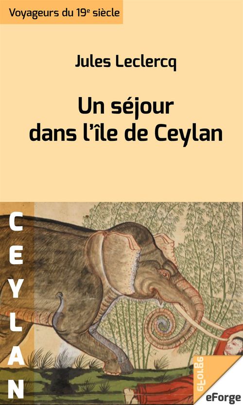 ebook cover of Un séjour dans l'île de Ceylan, by Jules Leclercq