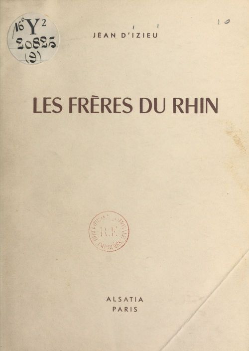 Couverture ebook de Les frères du Rhin, de Jean D'Izieu