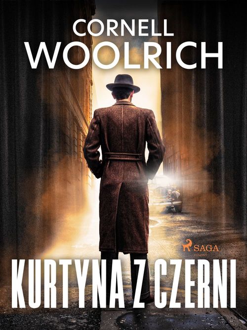 ebook cover of Kurtyna z czerni, by Cornell Woolrich