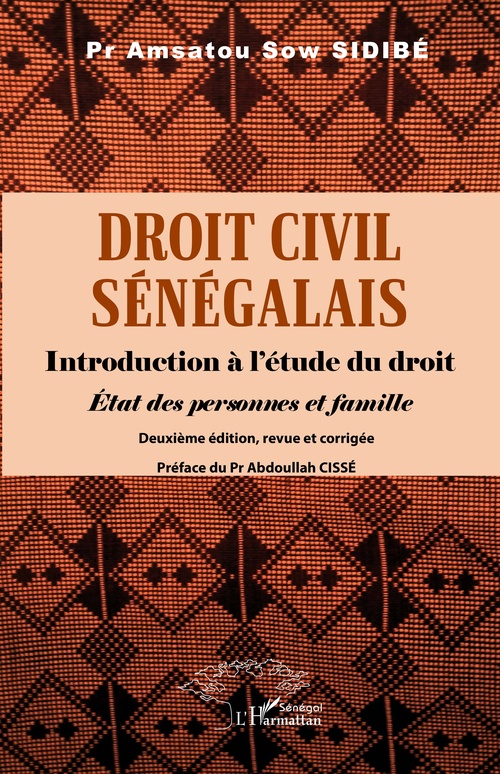 Couverture ebook de Droit civil sénégalais, de Amsatou Sow Sidibé