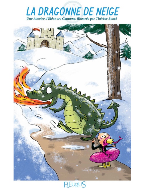 ebook cover of La dragonne de neige, by Eléonore Cannone