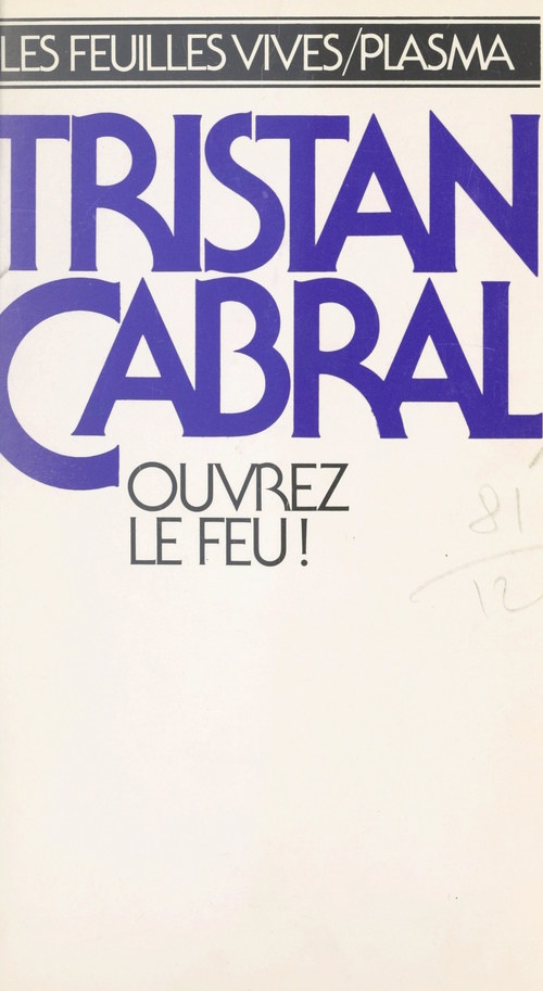 ebook cover of Ouvrez le feu !, by Tristan Cabral