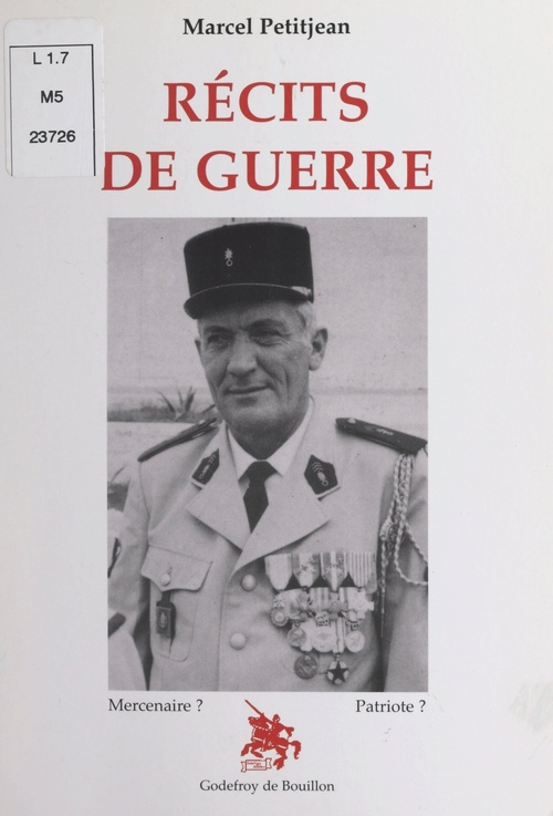 Couverture ebook de Récits de guerre, de Marcel Petitjean