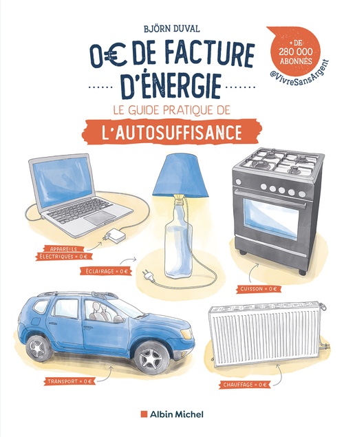 Couverture ebook de 0 EUR de facture d'énergie, de Björn Duval