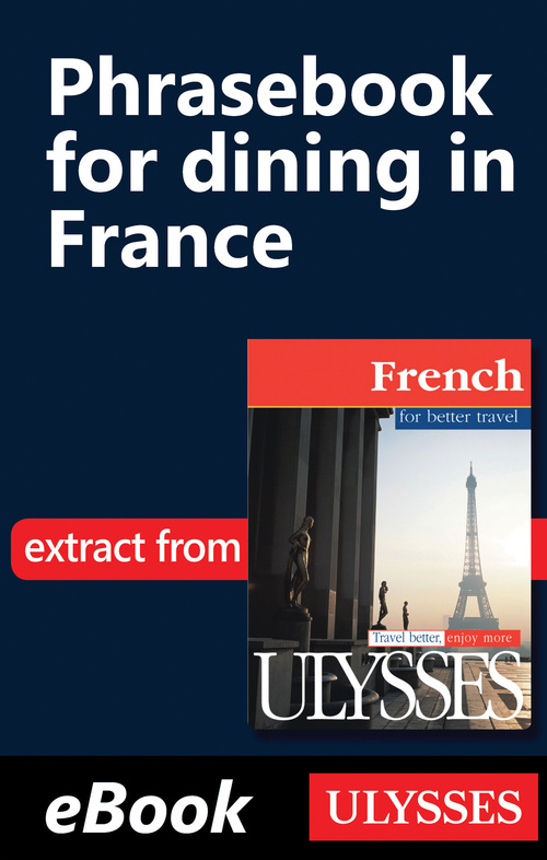 ebook cover of Phrasebook for dining in France, by Jacqueline Grekin