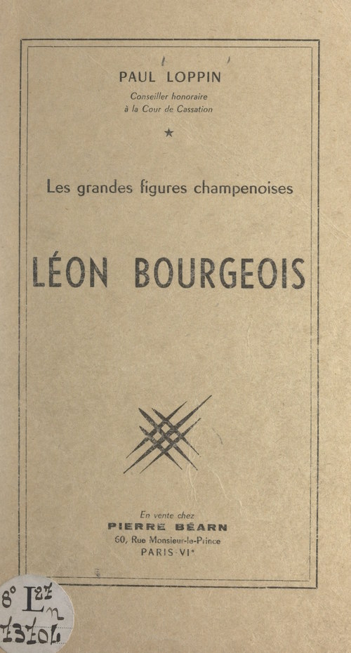 Couverture ebook de Léon Bourgeois, de Paul Loppin
