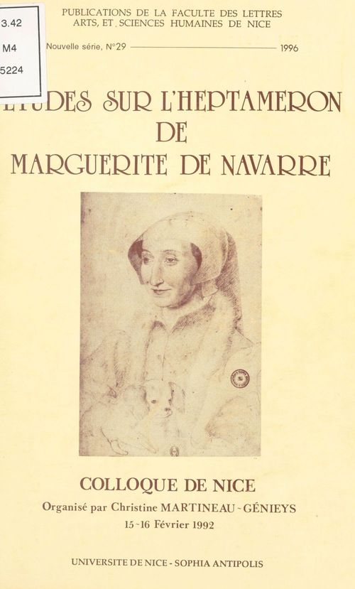 ebook cover of Études sur «L'Heptaméron» de Marguerite de Navarre : Colloque de Nice des 15 et 16 février 1992, by C Martineau-Genieys