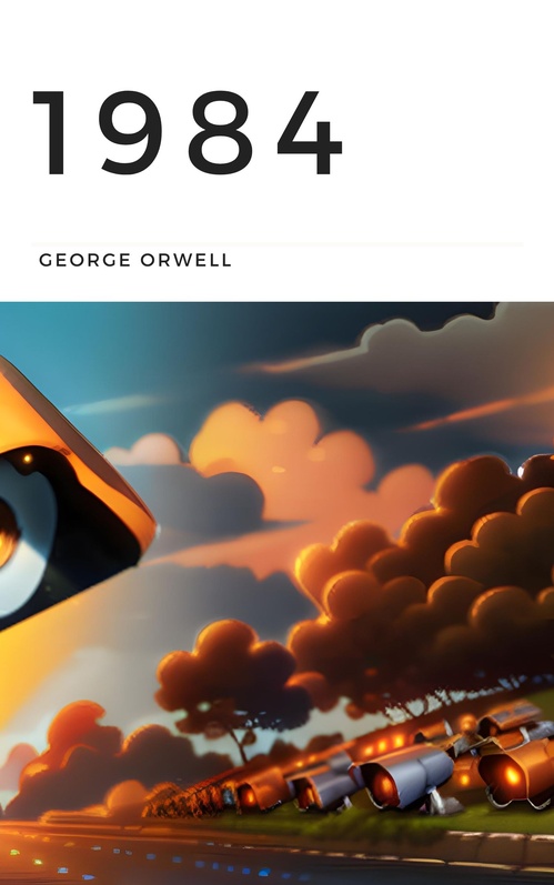 ebook cover of 1984, by George Orwell