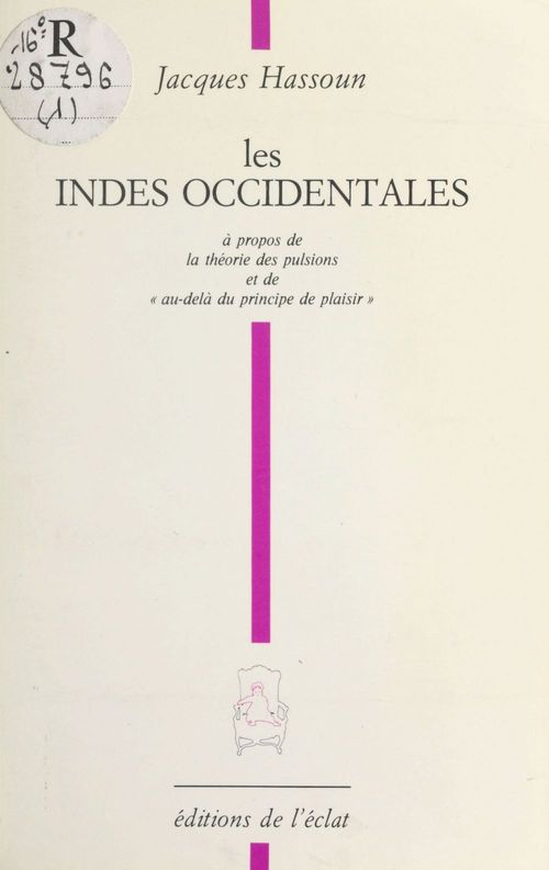 Couverture ebook de Les Indes occidentales, de Jacques Hassoun