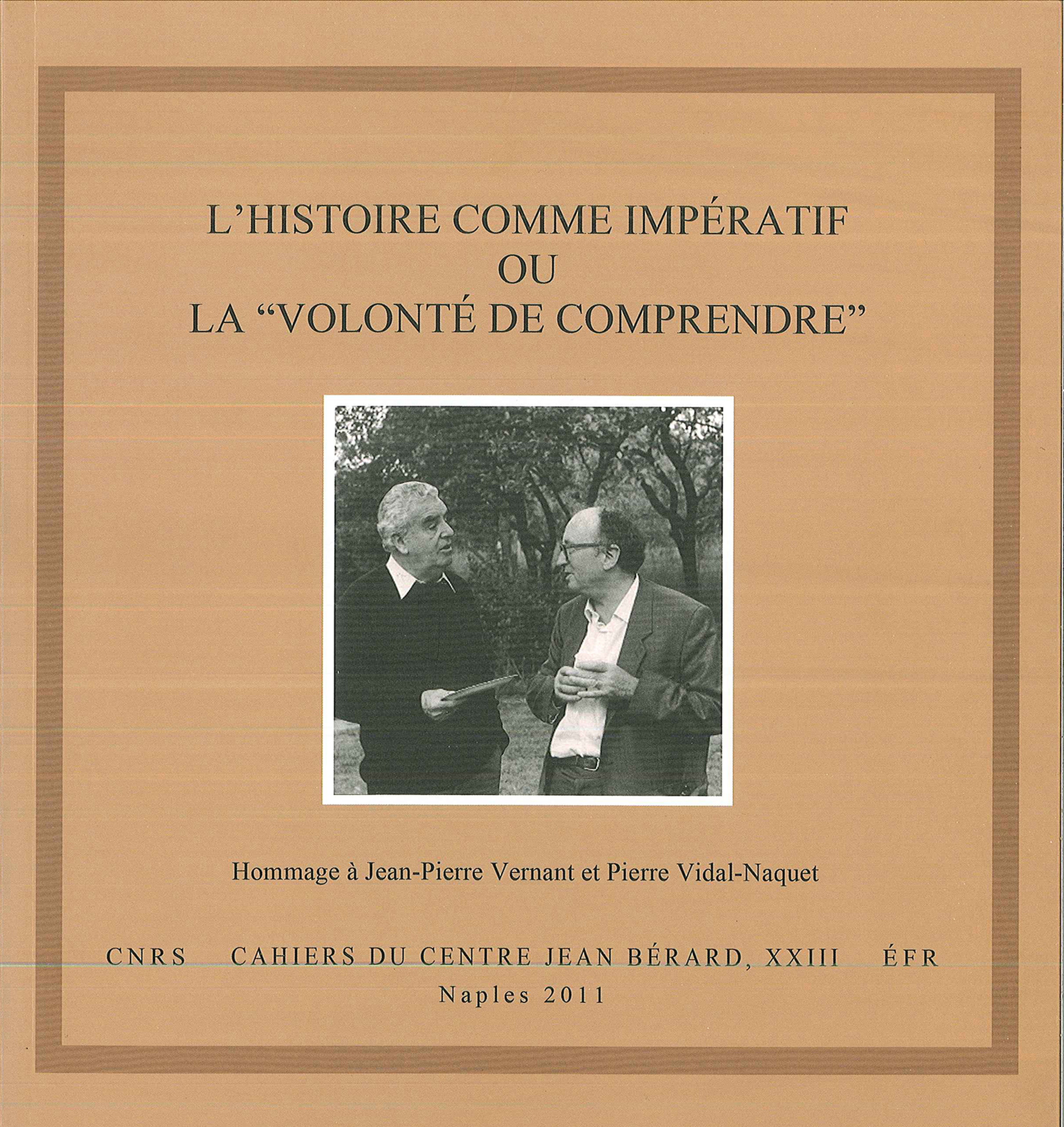Couverture ebook de L´histoire comme impératif ou la "volonté de comprendre", de Collectif