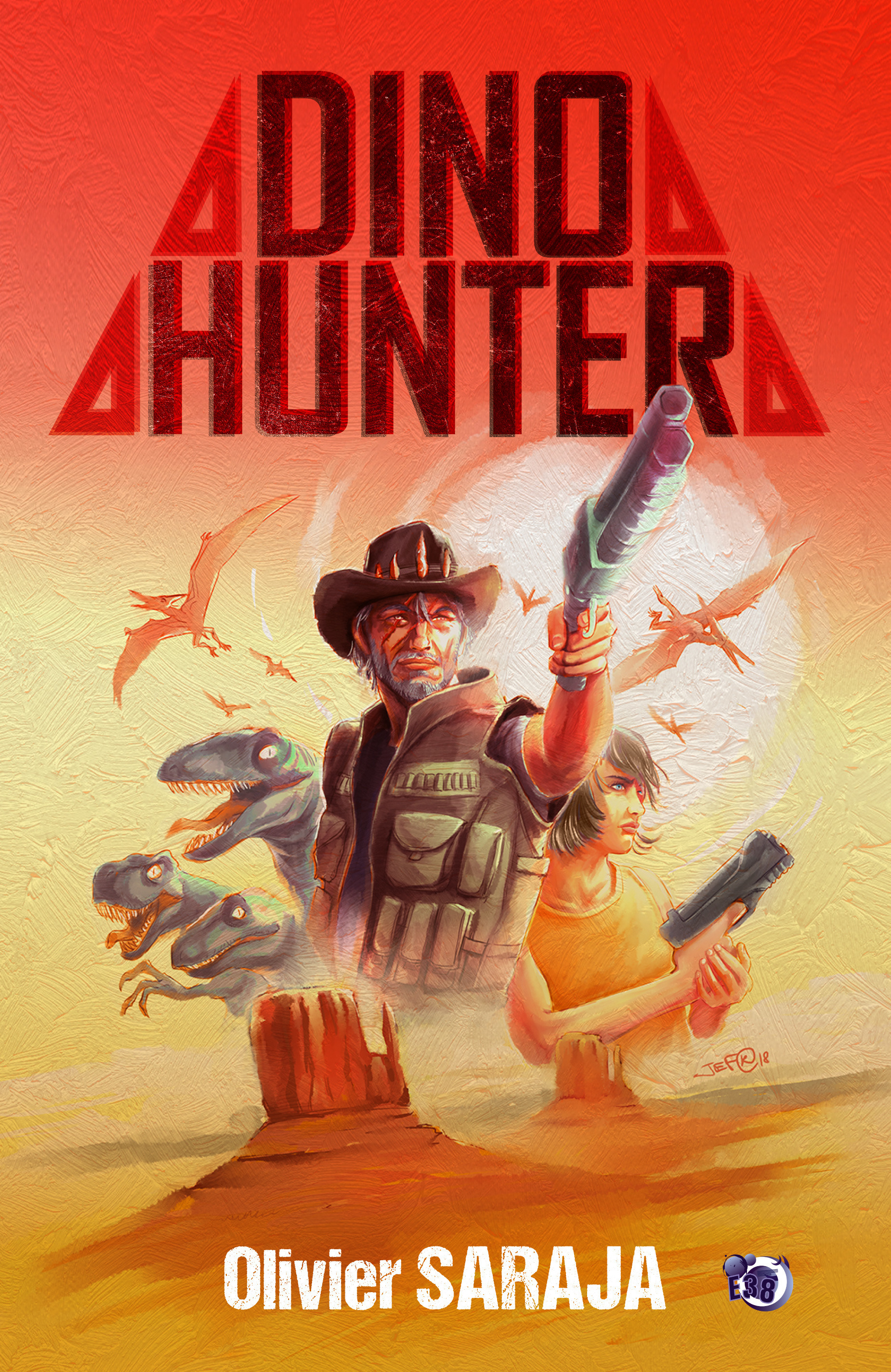 Couverture ebook de Dino Hunter, de Olivier Saraja
