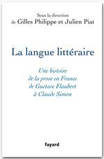 Couverture ebook de La langue littéraire, de Gilles Philippe