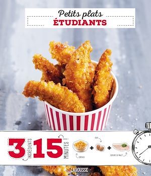 Couverture ebook de Petits plats étudiants, de Collectif